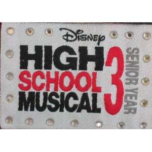Disney High School Musical 3 Senior Year Fabric Sticker Patch w/ Faux 