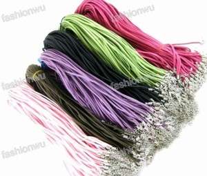 Lot 200 Pcs Mixed Colour Soft Velvet Cord Necklaces 1  