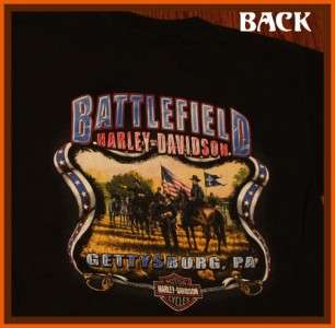 Battlefield Harley Davidson Gettysburg, PA T Shirt M  