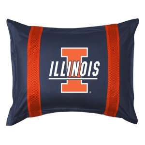  Illinois Fighting Illini Sideline Pillow Sham Sports 