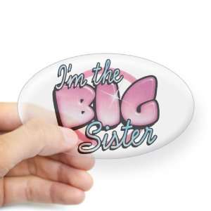  Sticker Clear (Oval) Im The Big Sister 