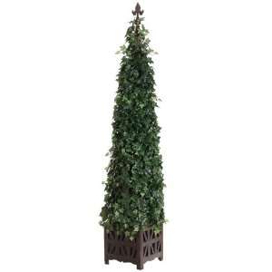    5 Potted Artificial Cone Shaped Ivy Topiary