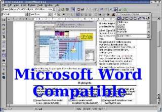 2012 Office Software~Microsoft compatible CD with Word & Excel 