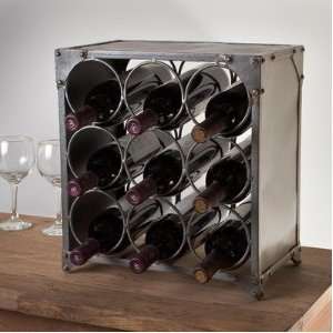  Steel 9 Bottle Wine Rack