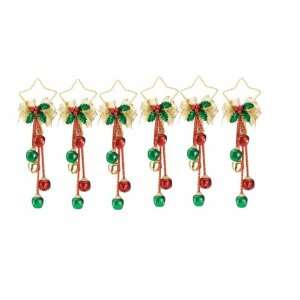  Christmas Bell Ornaments Set of 6