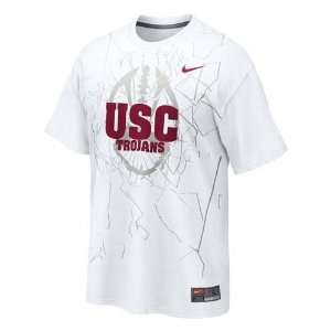  USC Trojans NCAA Practice T Shirt (White) Sports 