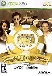 World Series of Poker Tournament of Champions   2007 Edition Xbox 360 