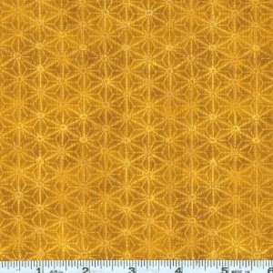  44 Wide Imperial Fusions Sashiko Gold Fabric By The Yard 