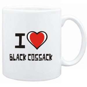 Mug White I love Black Cossack  Drinks  Sports 
