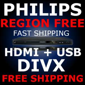 Philips Code Free USB HDMI 1080P DIVX  DVD Player $ 609585191204 