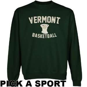  Vermont Catamounts Legacy Crew Neck Fleece Sweatshirt   Green 