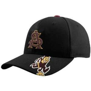 Top of the World Arizona State Sun Devils Black Tailback Flex Fit Hat 