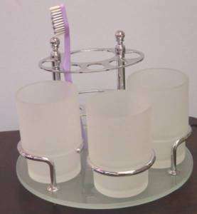 Free Standing Toothbrush Holder in Chrome, SP 819  