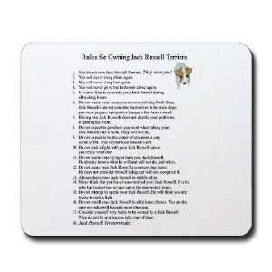 Rules for Owning JRTs Funny Mousepad by  Office 