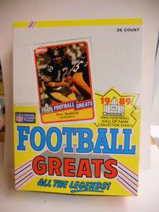 NFL Swell Football Greats cards 36 packs vintage regional box 1989 