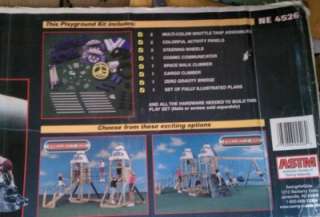   Slide Twin Shuttle Towers Spaceship Playset Playground Kit New NE4526