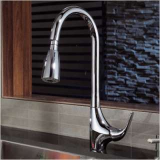 Kraus 18.5 Pull  Out Kitchen Faucet w Single Lever Handle Chrome KPF 