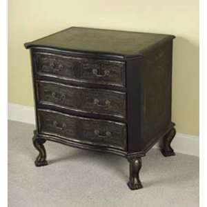  Wood Commode with Etched Brass