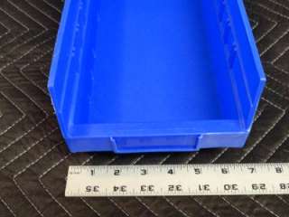 Lot of 6 Akro Mils 30 138 Blue Plastic Storage Bins R51  