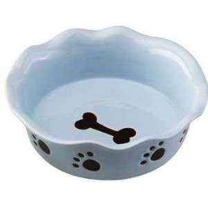  Top Quality Stoneware Ruffled Dish 7 Blue