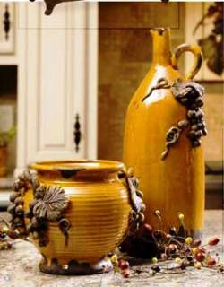 TUSCAN Ceramic Italia OLIVE JAR Double Handle Vase/Planter NEW  