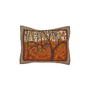  P Applique II Theme Forest Wonderland King Sham 21x31 