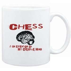  Mug White  Chess is an extension of my creative mind 
