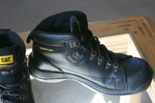 Mens CATERPILLAR Black Steel Toe Work boots Size 12M  