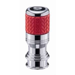    Sparco 03751RCTRS Road Chrome and Red Shift Knob Automotive