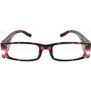  Light Up Reading Glasses In Black with Pink Finish Health 