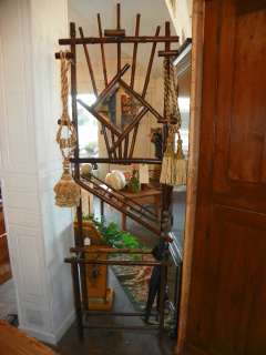 Antique French Bamboo Hall Tree with Mirror *Sale*  