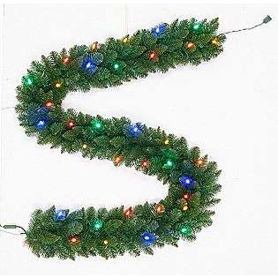   Pine LED Lighted Garland, Battery Operated   Multicolor  Trim a Home