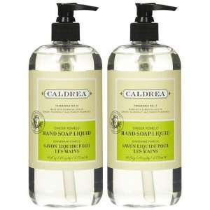 Caldrea Liquid Hand Soap, Ginger Pomelo, 16 oz, 2 ct (Quantity of 3)
