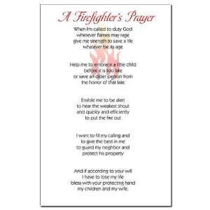  Firefighters Prayer Firefighter Mini Poster Print by 