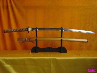   Handforged Sharp Japanese Katana Sword Warrior Tsuba Sharp Yellow