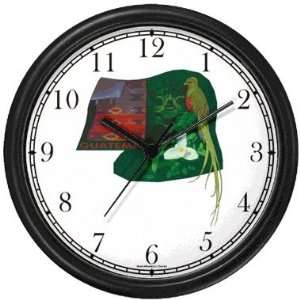 Guatemala Travel Poster   Bird of Paradise Wall Clock by WatchBuddy 