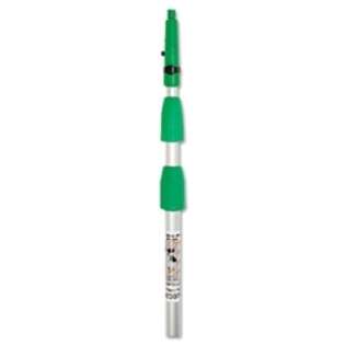   Opti Loc Aluminum Extension Pole, 12 ft, Three Sections, Silver/Green