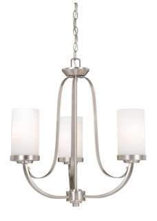 3L CHANDELIER CEILING LAMP ROXFORD BRUSHED NICKEL SMALL VAXCEL LIGHT 