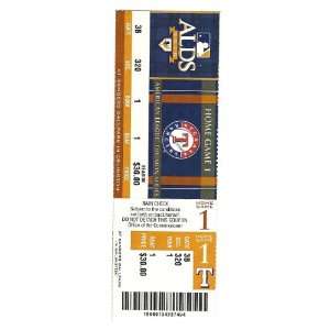  2010 ALDS Full Season Ticket Rays Rangers Game 3 