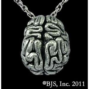  White Bronze Brain Necklace   Zombie Jewelry Everything 