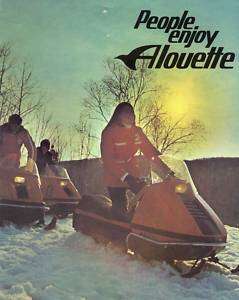 1971 ALOUETTE SNOWMOBILE SALES BROCHURE  