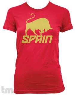 SPAIN World Cup Soccer Womens American Apparel T Shirt  