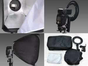 24 Easy Fold Softbox with L Bracket, Hot Shoe Mount & Bag  