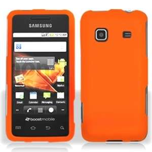 Rubber Orange Rubberized HARD Case Snap on Phone Cover Samsung Galaxy 