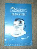 Vintage Montgomery Ward Food Mixer Owners Manual/Book  