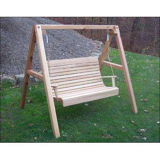 Fifthroom 5 Red Cedar Royal Highback Porch Swing with Stand at  