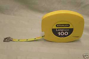 STANLEY LONGTAPE 100 MODEL 34 106 STEEL TAPE  