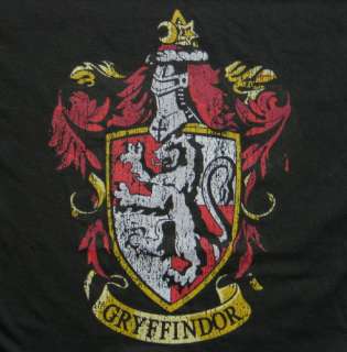Harry Potter House of Gryffindor Crest Logo T Shirt XL  