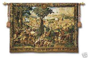Hunt of Maximilian Medieval WOOL Wall Hanging Tapestry  