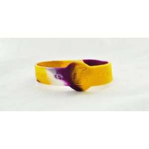   Lakers Tie Dye official NBA Team logo adult bracelet 